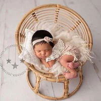 newborn photography vintage wooden bed baby photoshoot props furniture for studios photo shooting infant crib studio accessories