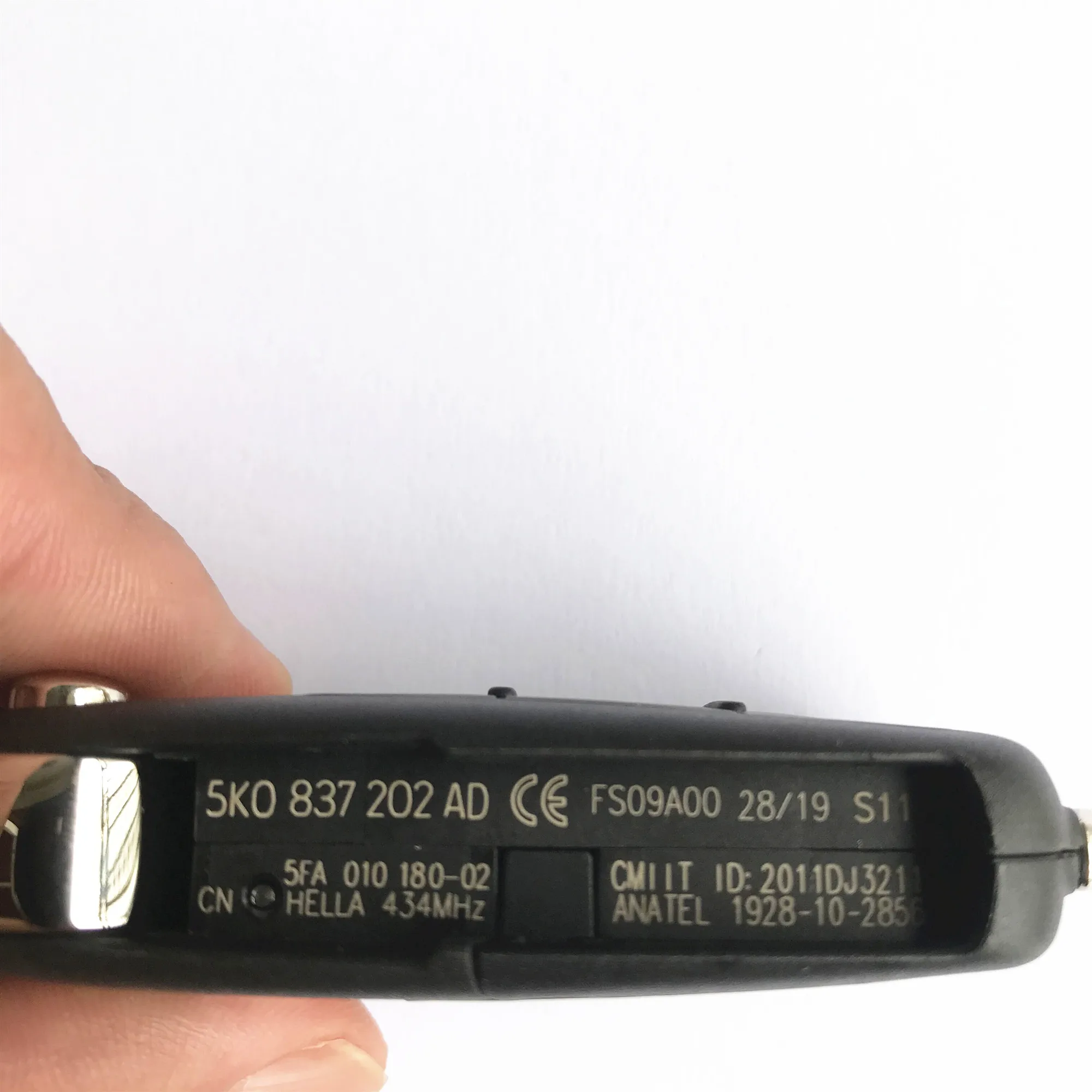 Оригинальный мобильный телефон 3 кнопки 434 МГц дистанционный ключ для VW Golf Jetta