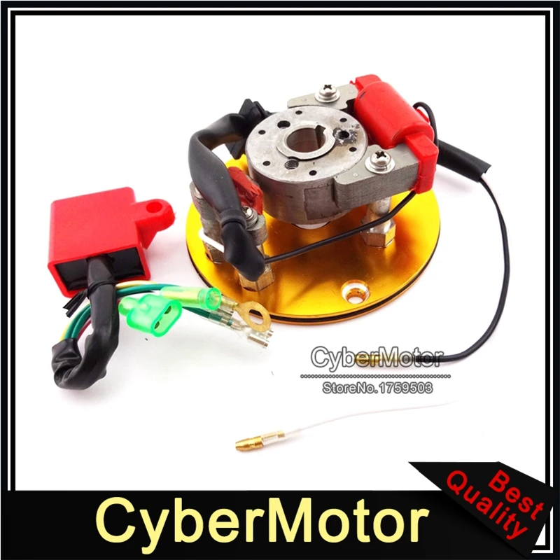 Мотоцикл Золотой гоночный статор ротор зажигания CDI Коробка для 110cc 125cc 140cc