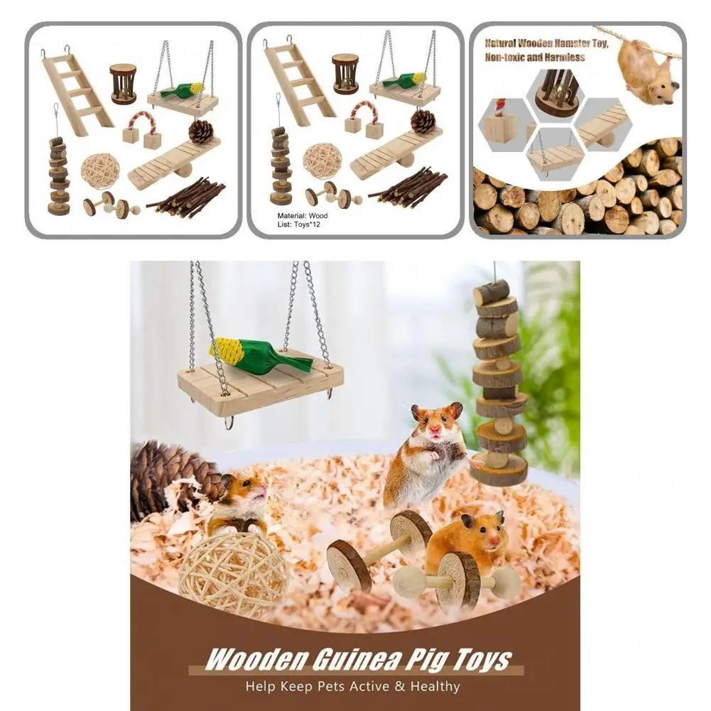 

Развлечения 12 шт./компл. прочный хомяк брикет игрушки молярные игрушки хомяк качели игрушки твердые игрушки для домашних животных