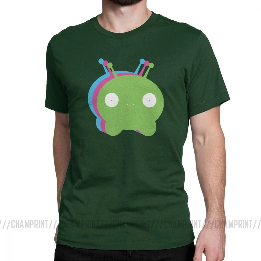 Chookity Dookity Mooncake футболка для мужчин Final Space размера плюс одежда с коротким рукавом Забавные футболки с круглым вырезом хлопковые футболки размера плюс - Цвет: Forest Green