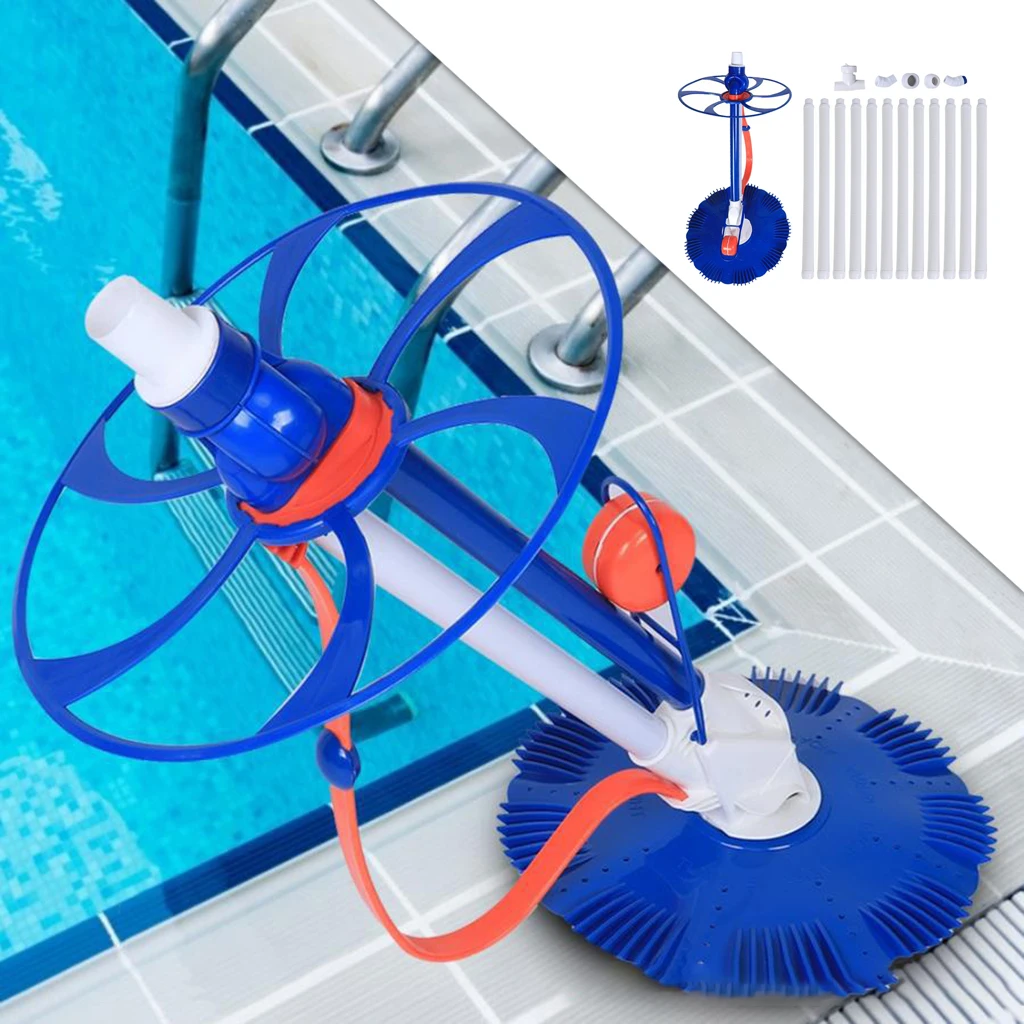 

Swimming Pool Vacuum Cleaner Powerful Suction Sweeper Cleaner with 12 Hoses, Easy to Install