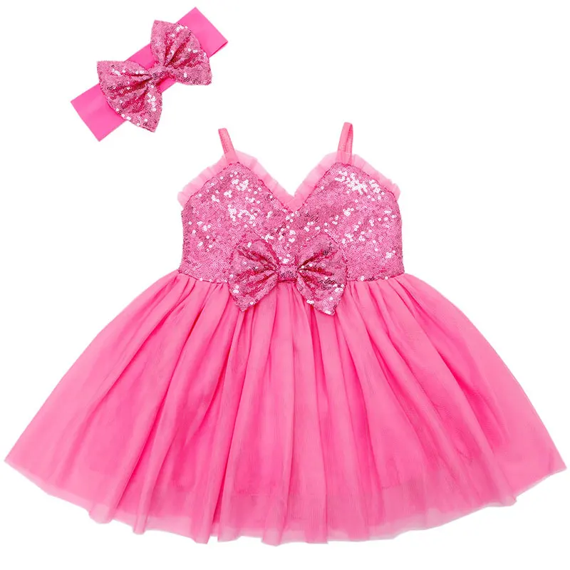 Летнее кружевное платье для маленьких детей платье-пачка с блёстками девочек