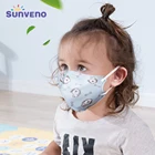 5 шт.компл., детская маска для рта, респираторный клапан, мультяшная Толстая маска для смога, теплая маска для пыли, подходит От 3 до 8 лет детей