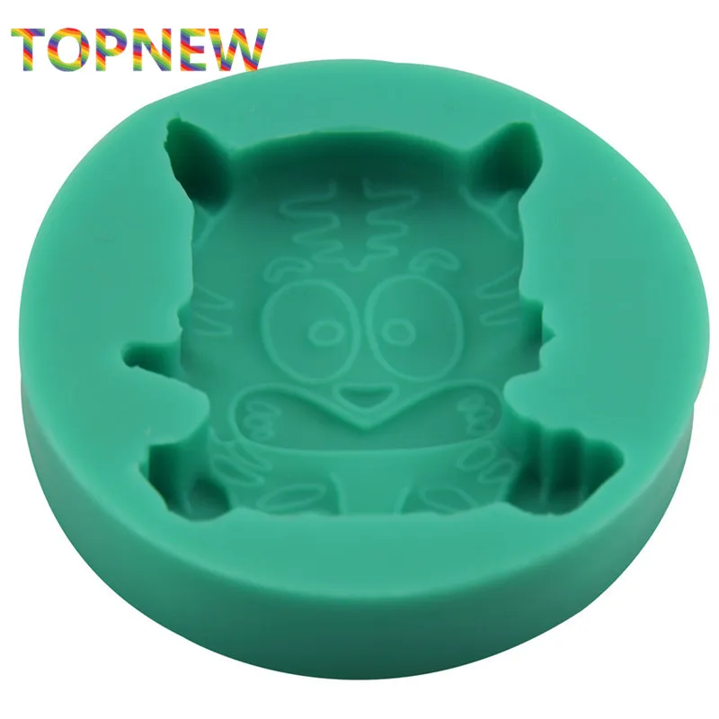 Симпатичные маленькие силиконовые формы для торта с тигром антипригарные