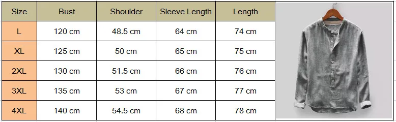 

Men's Linen Long Sleeve Shirt Summer Buttom Cool Loose Casual O-Neck Shirts Tops L-4XL