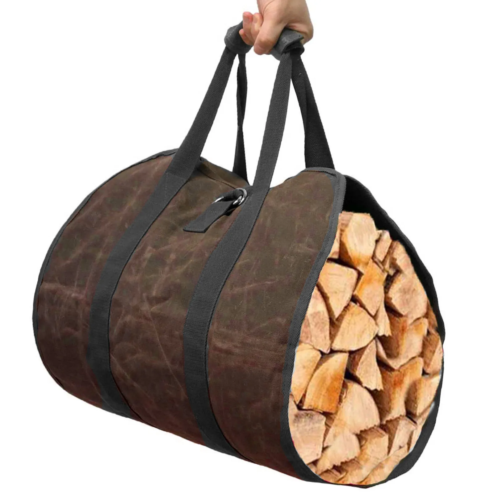 

Firewood Storage Bag Handbags Canvas Scratch-resistant Stain-proof Wear-resistant Storage Bag Outdoor Camping Home Supplies