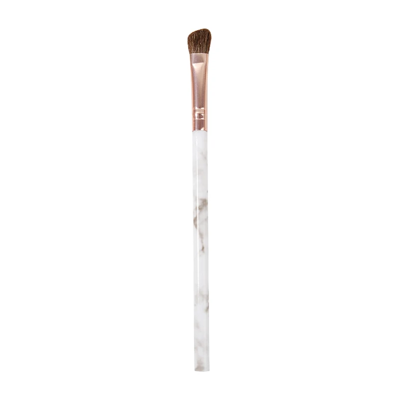Angled Shadow Brush 1/2 шт. тени для век кисть, текстовыделитель кисть для румян носа пламени кисть для глаз Кисточки для макияжа Мрамор Красота инструмент - Handle Color: Angled Shadow Brush