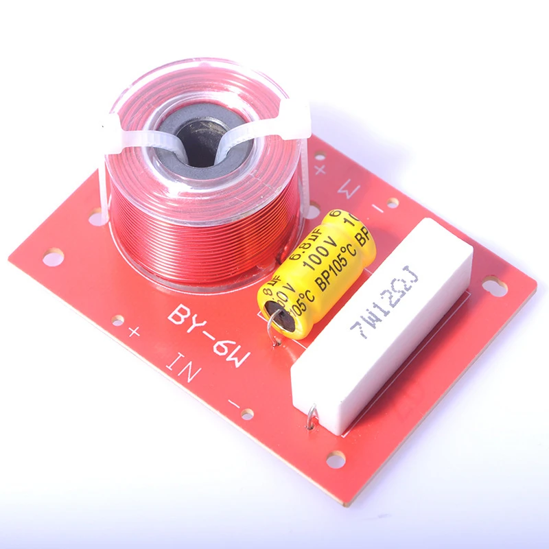 

High-Low Audio Speaker Frequency Divider HiFi 120W 2 Way 2 Unit Stereo Crossover Filters with Junction Box 2Pcs