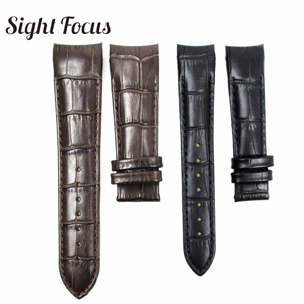 Ремешок из итальянской телячьей кожи с изогнутым концом для часов Tissot T035 ремешок