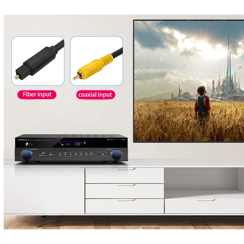 Kaolanhon 220V 450W 750W H-8002 4.0 Bluetooth Amplifier HDMI Loss Home Theater 5.1 Channel Digital Amplifier Home Karaoke