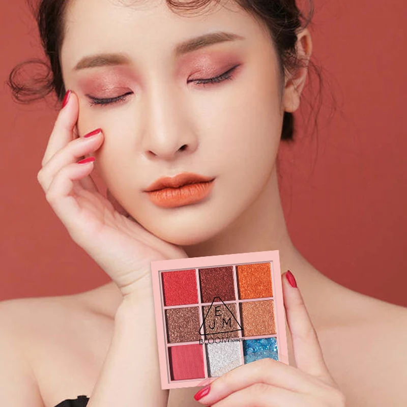 палетка теней Красивые глазурованные 18 цветов обнаженные тени для век пигменты