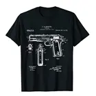 1911 г., John Browning, Мужская футболка с рисунком, популярная семейная футболка, хлопковый топ, футболки на заказ