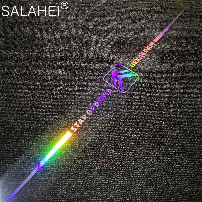 

1PC Laser Reflective Car Stickers Colorful Decorative Car Warning Stickers Car Styling Goods For Citroen C4 C3 C5 C1 C2 Berlingo