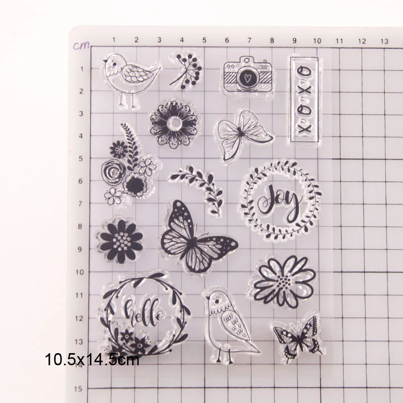 Резиновые прозрачные штампы Hello Joy Bird силиконовые товары для рукоделия