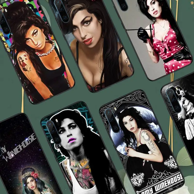 

Amy Winehouse UK Girl Singer Phone Case For Huawei honor Mate 10 20 30 40 i 9 8 pro x Lite P smart 2019 nova 5t