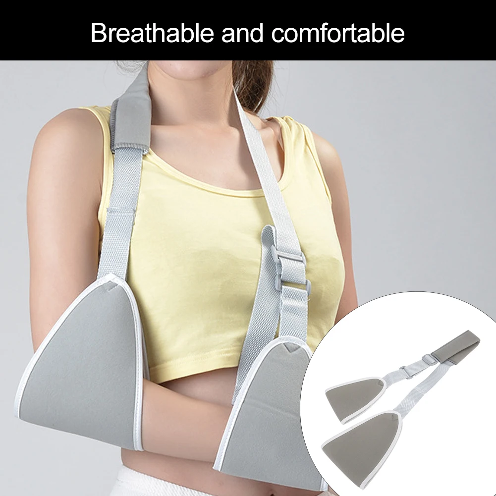 

Arm Sling Breathable Adjustable Forearm Fracture Sling Bandage Fixing Brace(L )Dislocation Broken Immobilizer Medical Fixation
