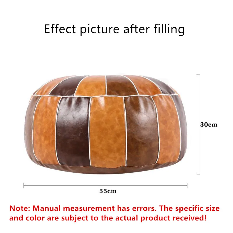 1 шт искусственная кожа плюша подушки марокканский из искусственной кожи пуф