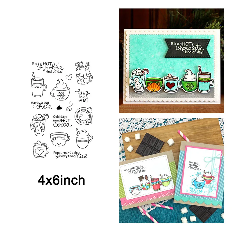 

Clearance Animal Owl Unicorn Coffee Cup Cake Balloon Greetings Word Transparent Clear Stamp for Diy Scrapbooking Photo Card