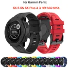 26 22 20 мм Силиконовые Quick Release ремешок для смарт-часов Garmin Fenix 6X 6 6S Pro smartwatch, отлично подходит для ремешок для наручных часов Fenix 5X 5 5S