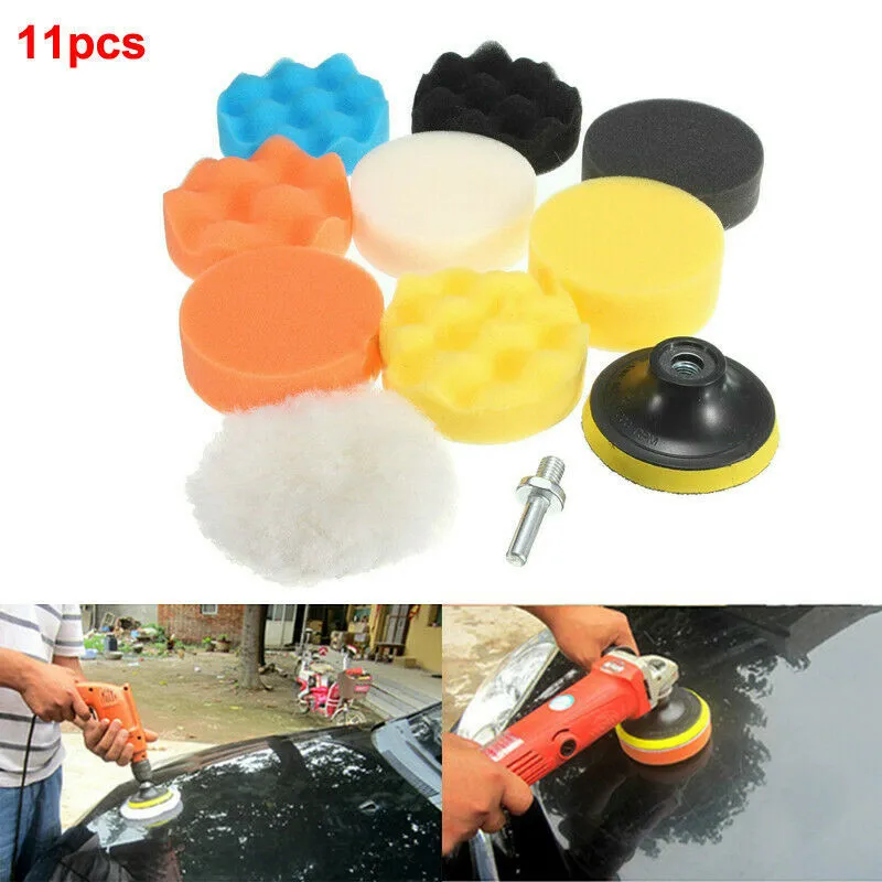 Губка для полировки набор ручных инструментов автомобиля 11 шт. 3/4/5/6/7