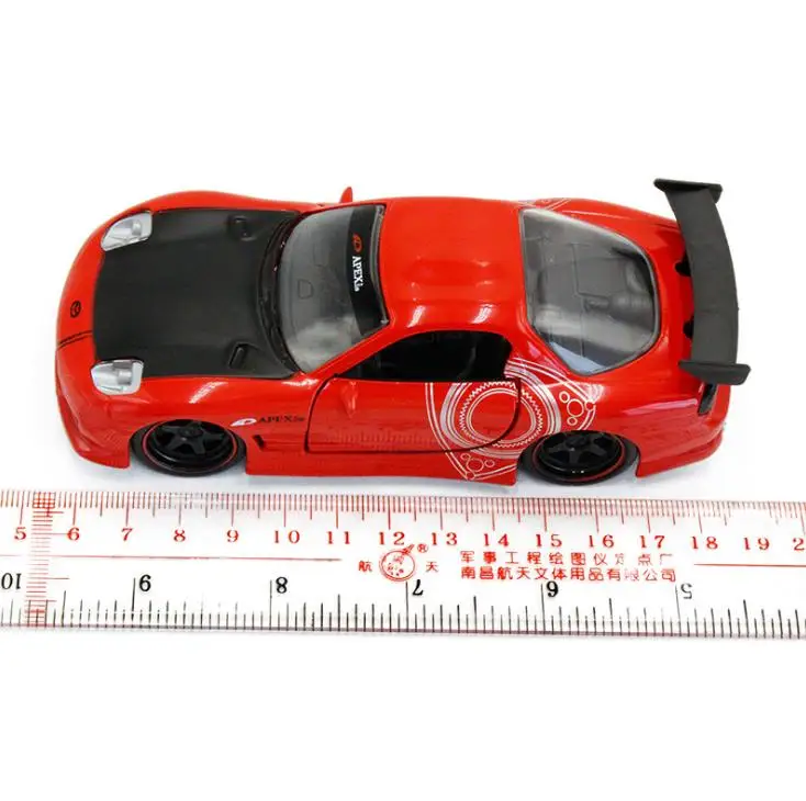Mazda rx7 модель FD3S металлическая литая гоночного автомобиля для мальчиков игрушки