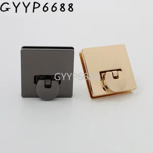 1-5 комплектов, 4 цвета, 36x36 мм, металлическая прочная и простая установка, Большая квадратная форма, откидной замок для женщин, сумка, аксессуары