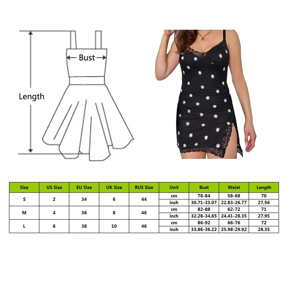 

Puimentiua 2021 Summer Lace Patchwork Sexy Women's Dress Floral Printed Sleeveless Split Bodycon Mini Dress Party Summer Dress