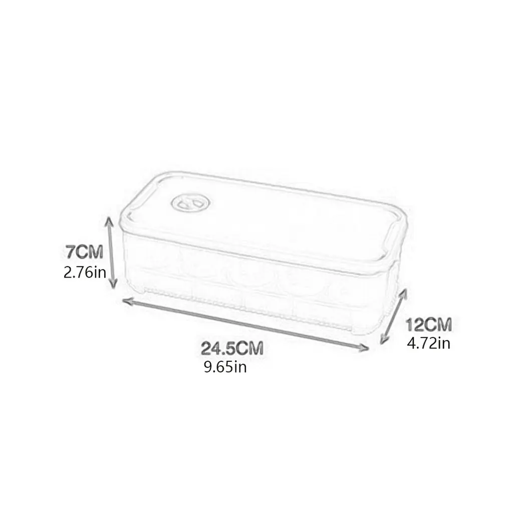 

Egg Holder Neutral / 1-Layer Egg Tray with Lid Egg Carrier Box Dispenser Container Stackable Egg box 10 grid egg box