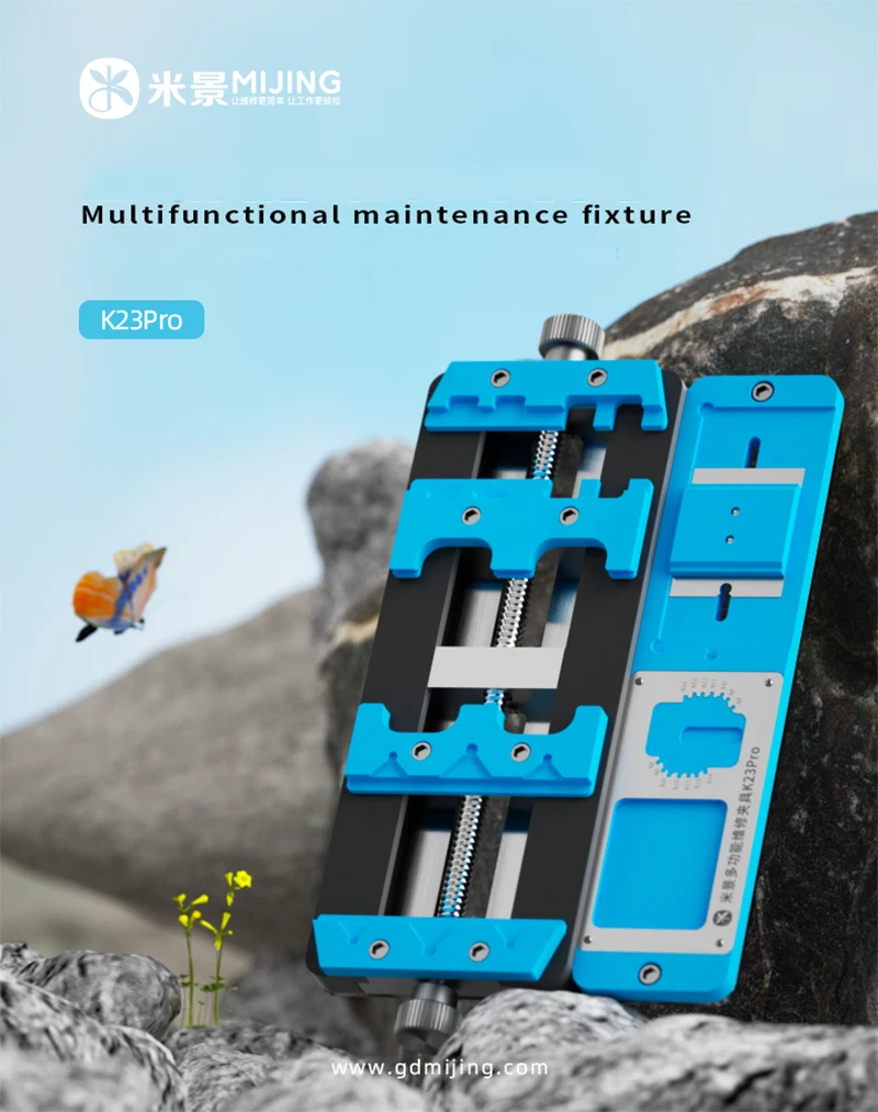 mijing k23 pro multi function repair fixture dual shaft three position mobile phone ic bga chip mainboard jig soldering holder free global shipping
