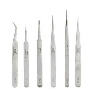 1 шт. Пинцет для ресниц из нержавеющей стали промышленный Антистатический пинцет накладные ресницы из норки удлинительные инструменты