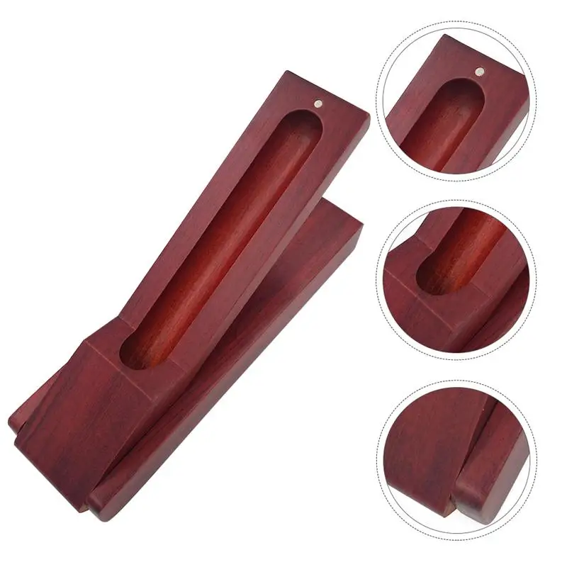 

1Pc Wooden Stationery Box Elegant Single Pen Case Office Pen Box