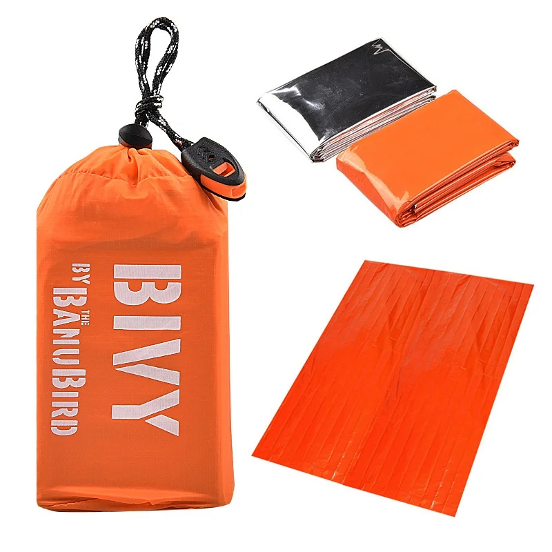 

Outdoor Waterproof Life Emergency Sleeping Bag Thermal Keep Warm First Aid Emergency Camping Blanket Survival Gear Tent