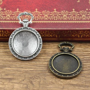 3 шт., круглые карманные часы с кабошоном, 20 мм