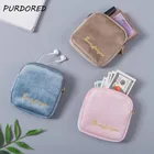 PURDORED 1 шт. мини однотонная косметичка, бархатная Туалетная сумка для хранения макияжа, органайзер, косметический чехол для путешествий, косметичка Kosmetyczka