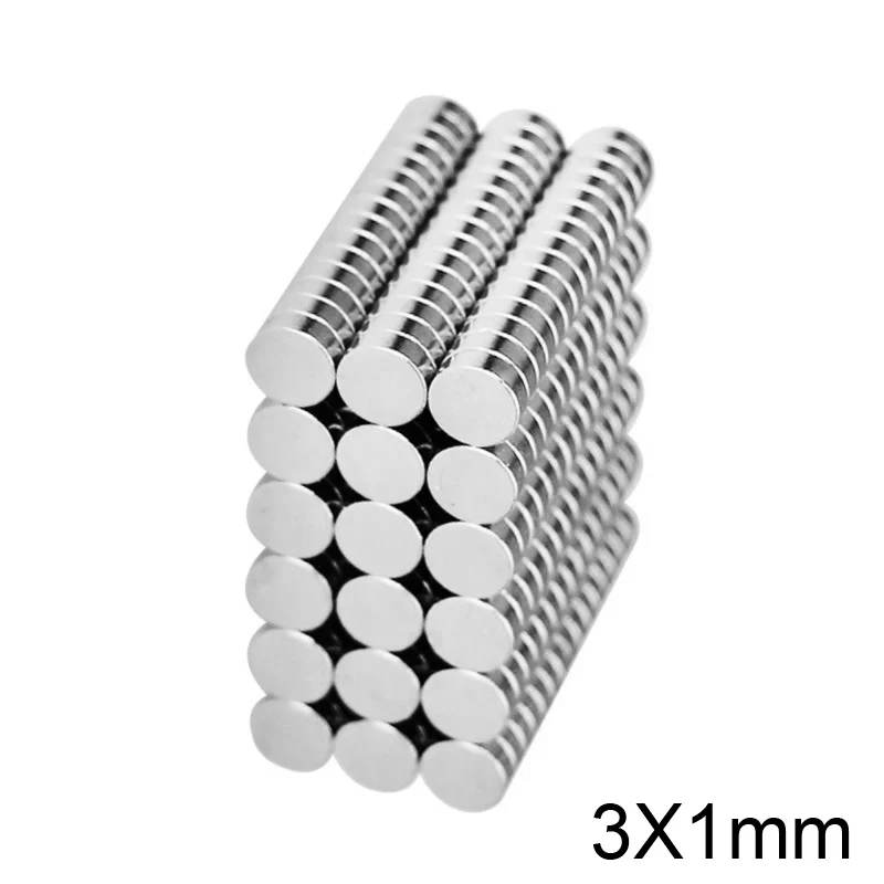 100~5000pcs 3x1 mm sheet Mini Round Magnet 3mm * 1mm Neodymium N35 3x1mm Permanent NdFeB Super Strong Magnets Disc 3*1 | Обустройство
