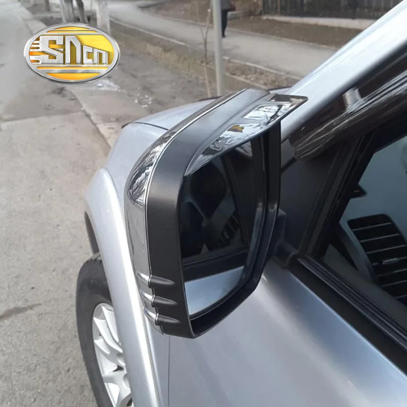 2 шт. для Mitsubishi Pajero Sport 2011-, SNCN Автомобильное зеркало заднего вида, покрытие для бровей, защита от дождя, аксессуары для украшения