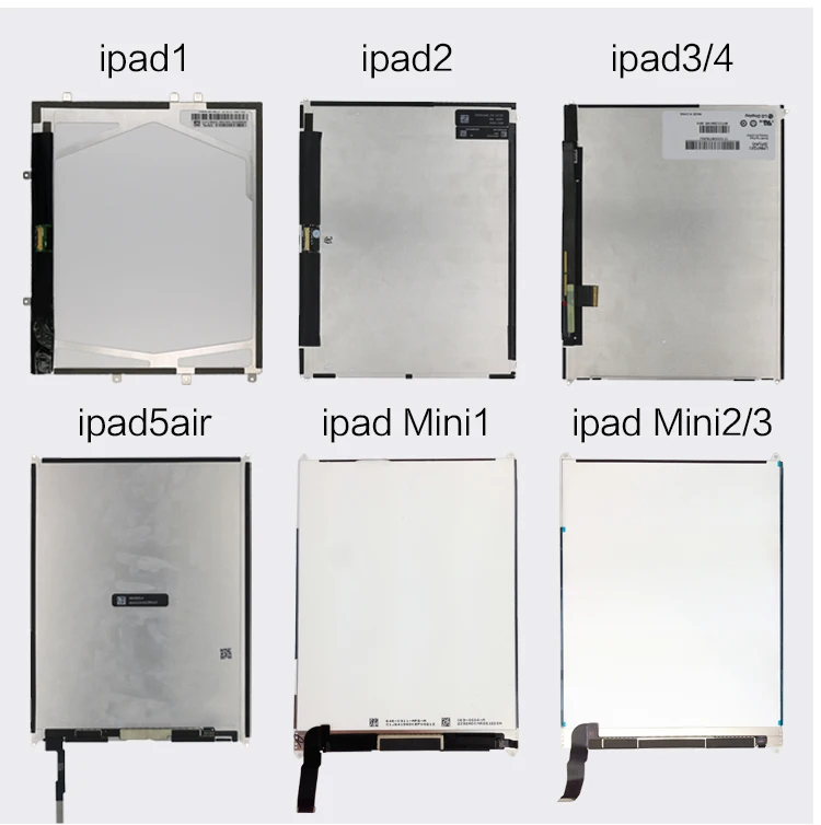 Для ipad 2 A1395 iPad 3 4 A1416 A1458 5 Ipad 1 ЖК экран дисплей Бесплатная доставка|ЖК-экраны и