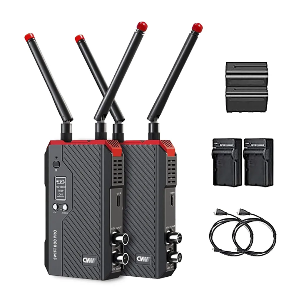

Беспроводная система передачи видео CVW Swift 800 Pro, HDMI SDI HD изображение для iPad, смартфона, монитора, DSLR камеры