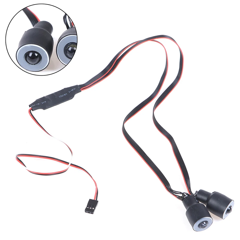

2pcs 17mm Angel Eye LED Light Set Headlight Lamp for SCX10 1/10 RC Crawler Car