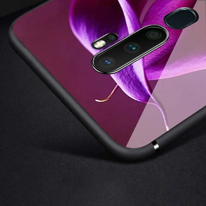 

infinity on purple for OPPO Reno 2 Z 2Z 2F 3 4 Pro 5G F7 A5 A9 2020 Super Bright Black Phone Case Soft Cover Shell