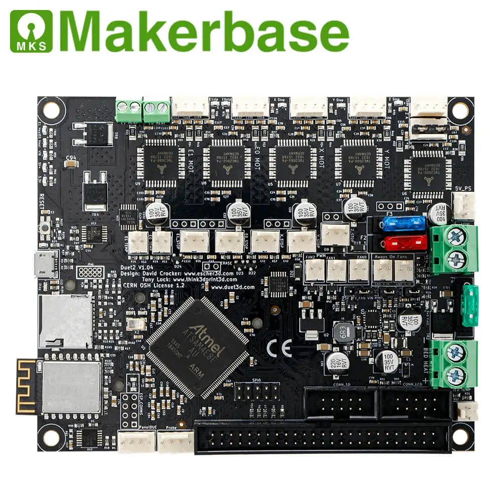 Дуэт 2 Wi Fi материнской клонировано Reprap прошивки мощный 32 битный Duet2 доска + 4 3
