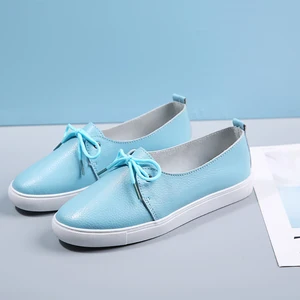 AARDIMI Women Loafers Genuine Leather Ladies Flat Shoes Ballet Flats Woman Causal Shoes Nurse Shoes Woman Platform Women Flats