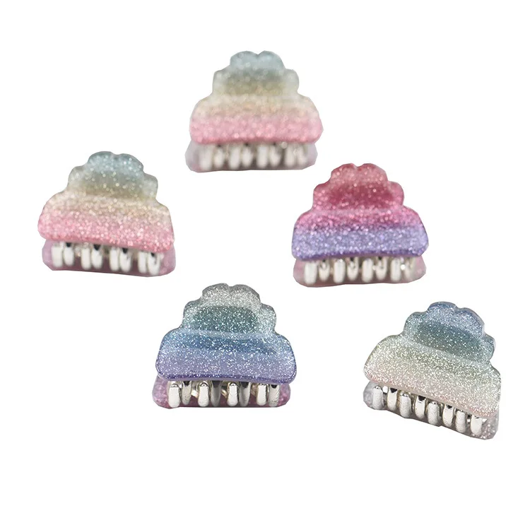 Женские заколки для волос 4 шт./лот минималистичные клипсы радужной расцветки