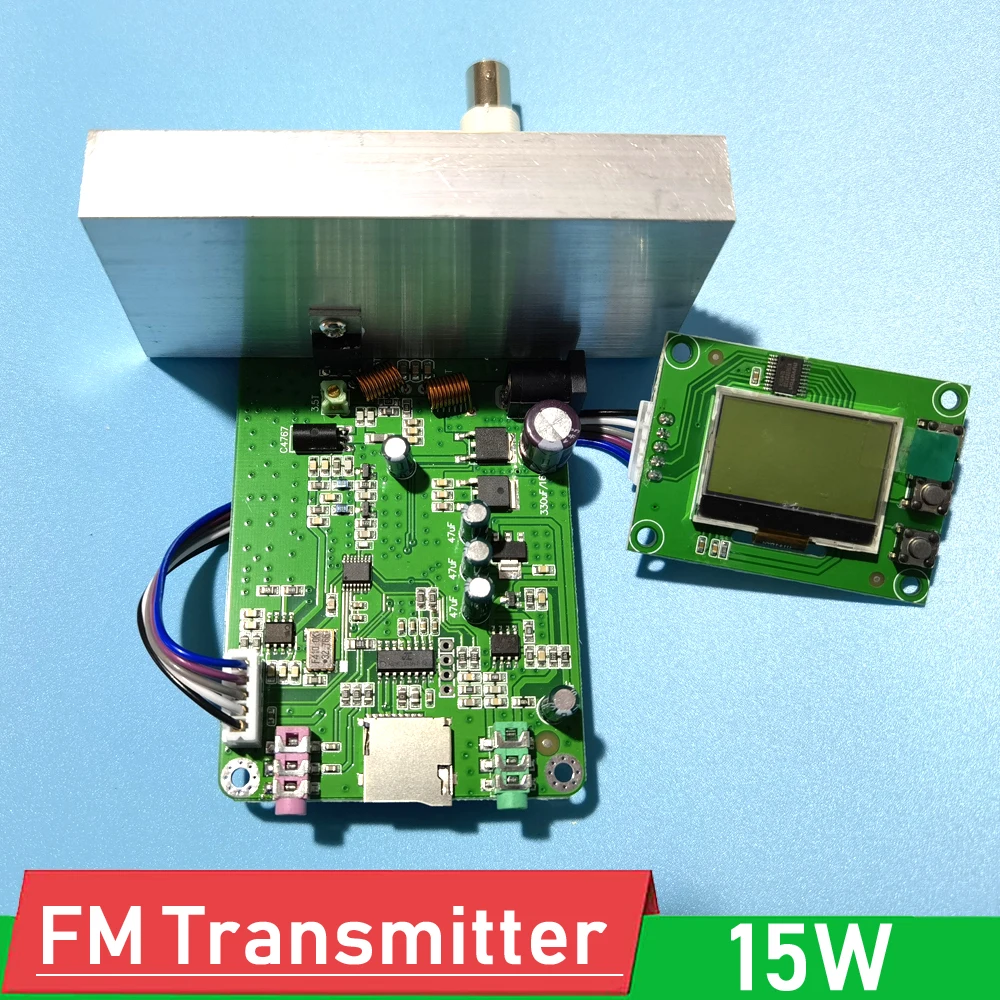 FM трансмиттер PLL 15 Вт 76 108 МГц с ЖК дисплеем|Детали и аксессуары для приборов| |