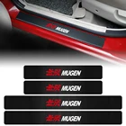 4 шт. автомобильный-Стайлинг порог наклейки MUGEN эмблема на порог наклейка из углеродного волокна для HONDA Civic Accord S2000 CR-V аксессуары