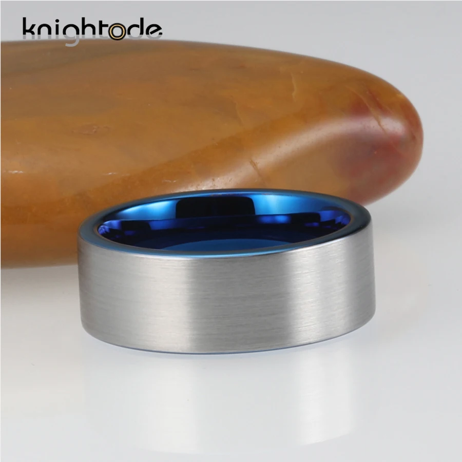 6 мм 8 внутри синий Вольфрам кольцо из карбида вольфрама для Для мужчин женщин