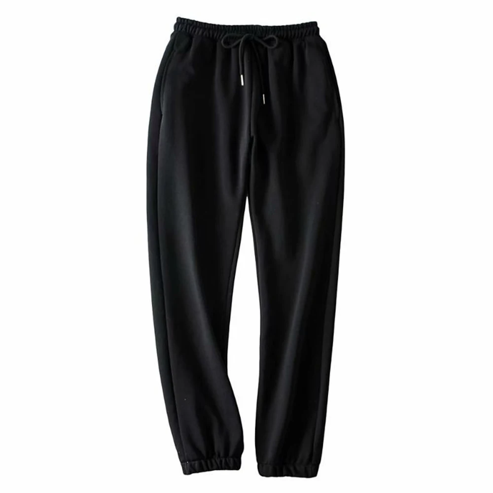 Женские эластичные спортивные брюки с высокой талией повседневные свободные