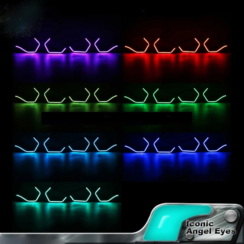 HochiTech WIFI RGB многоцветная концепция M4 Iconic стиль светодиодный комплект Angel Eye для BMW 2