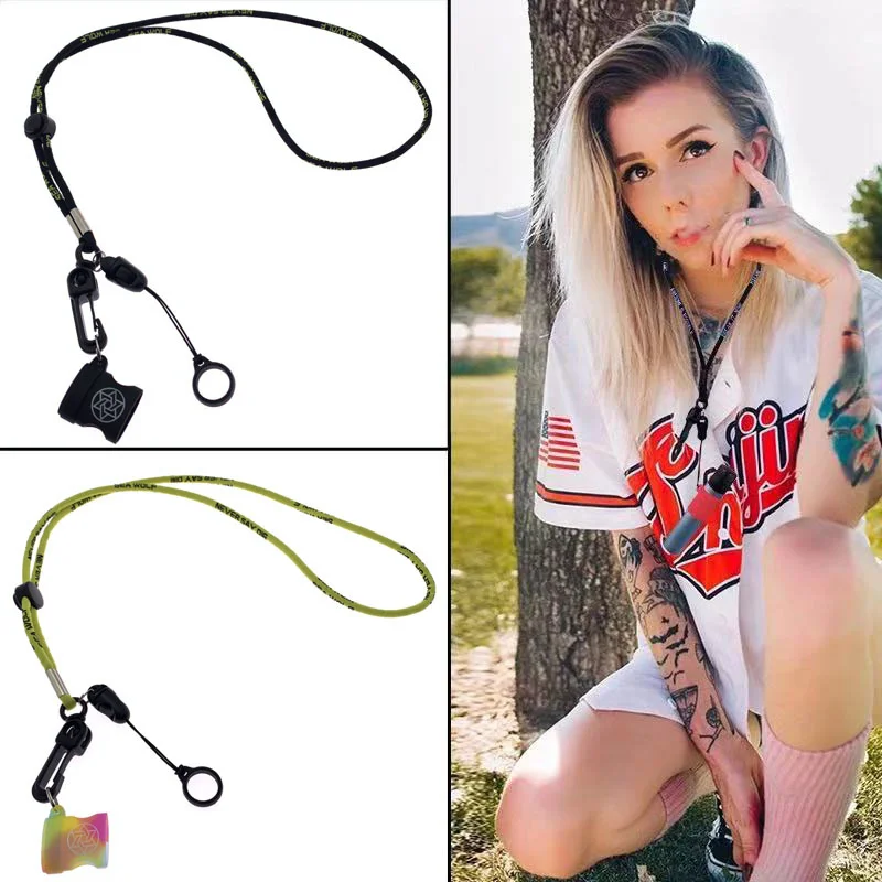 

Relx Yooz JVE VTV Silicone Ring Protective Case Necklace Universal lanyard Punk hip-hop Multifunction Chain for UWELL Caliburn